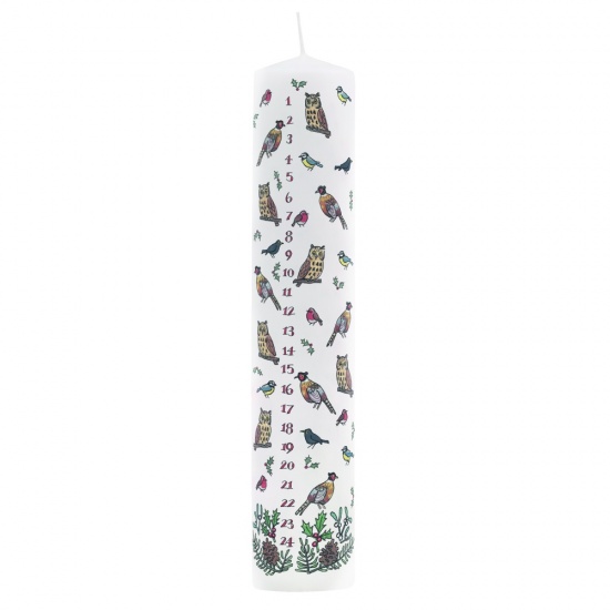 Alison Gardiner Winter Birds Advent Candle (non-fragranced)